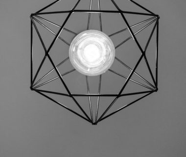 Photo "Modern creative geometric chandelier suitable for living room"