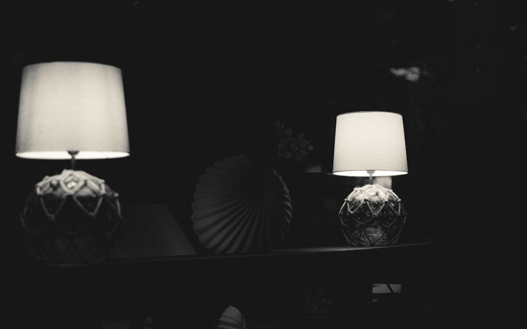Photo Linen fabric shade lamps